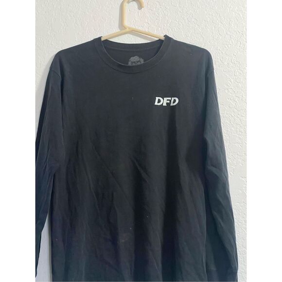 DFD Danny Duncan M  Black shirt tee KFC Logo double side graphic Graphic - Picture 3 of 4